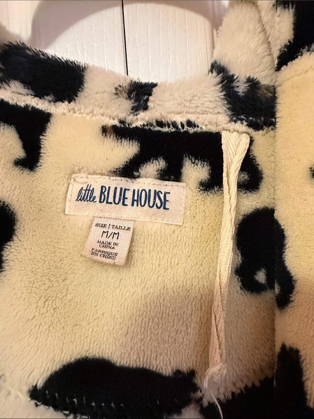 Mom & Me Hooded Fleece Robe with Black Bear Print - Picture 5 of 14